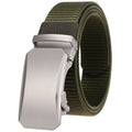 Men's Canvas Automatic Buckle Belts No Ratchet Fabric Belt Polyester Outdoor Leisure Fashion Wholesale Belt Factory