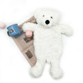 Cute Polar Bear 750ML Heat Preservation Covers Winter Cold-proof Warm Faux Fur Removable Plush Hot Water Bottle Cover