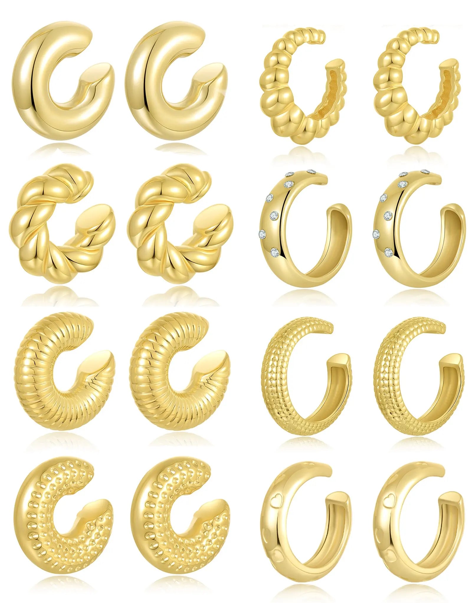 Hot Selling Alloy Chunky Silver Gold Plated 30mm Lightweight Stainless Steel Earrings Fashionable Hoop Huggie Jewelry