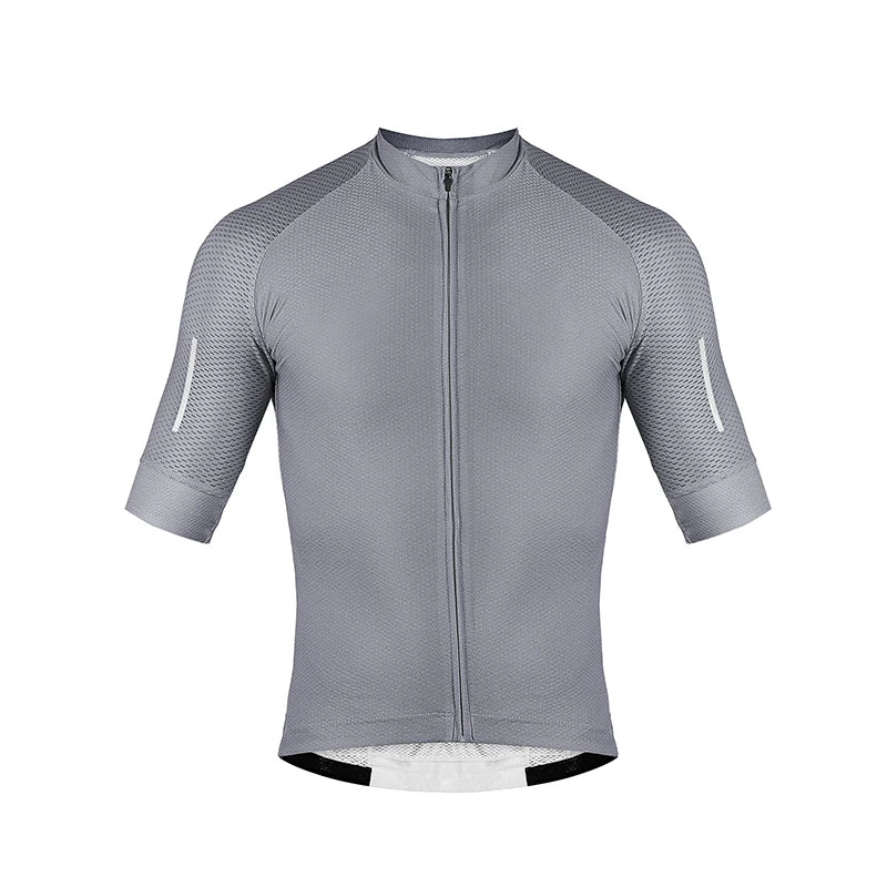 Active Stretch Bike Riding Jerseys Lightweight Cycle Rider Shirt Recyclable Men Bike Jersey T-shirt and Shorts Sleeve