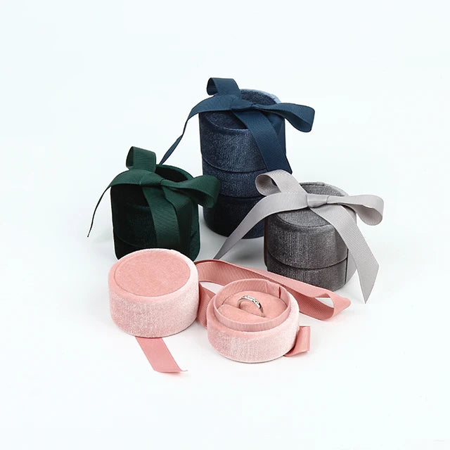 Weimei Spot Jewelry Velvet Packing Box Factory Wholesale Creative Ring Packing Box Fashion Jewelry Box