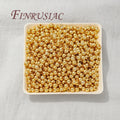 18K Gold Plated Spacer Bead 50-100pcs Separation Metal Beads for DIY Jewelry Bracelets & Necklaces Jewelry Findings & Components