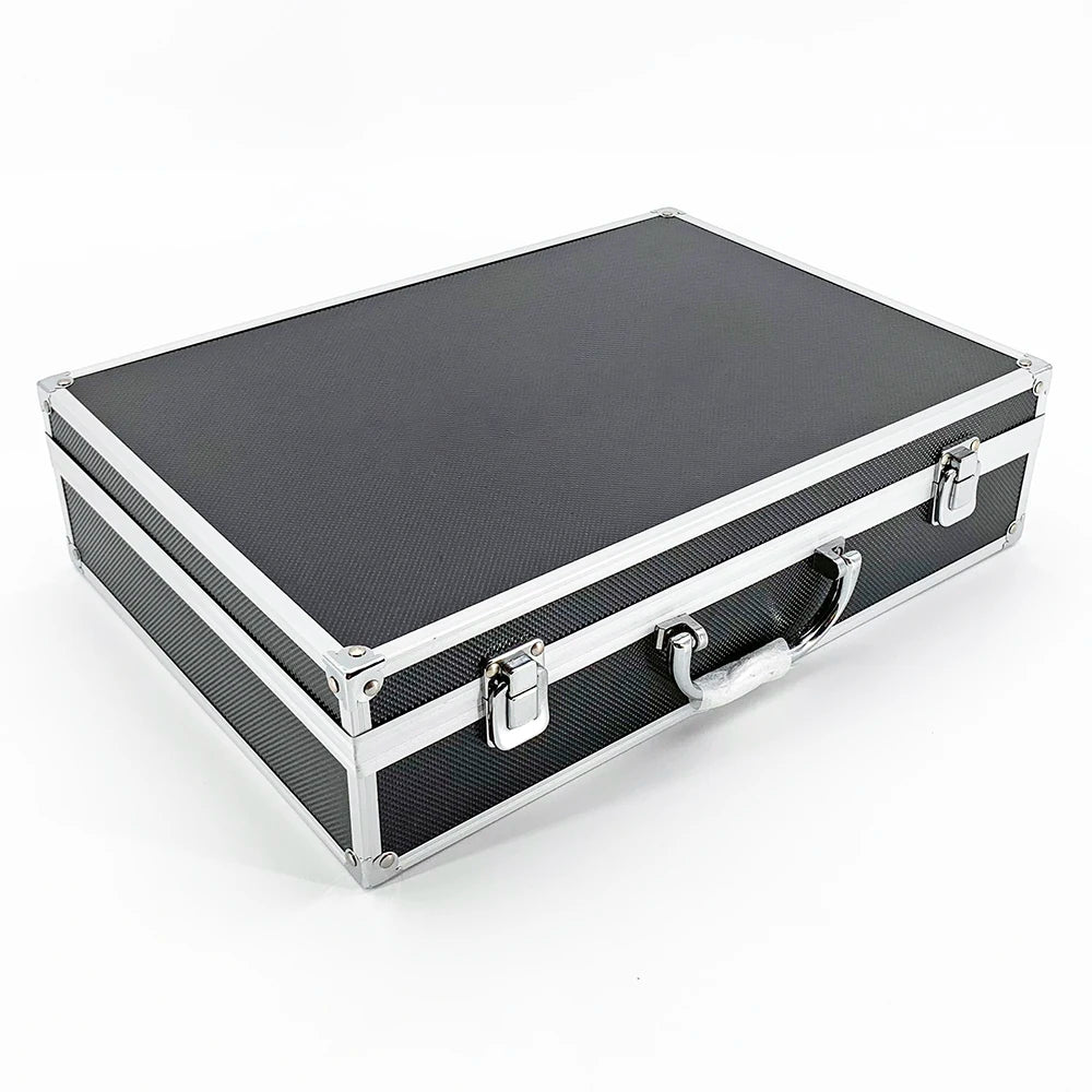 Small Black Aluminum Case with Foam Padding Customizable OEM Protective Instrument Carry Case for Equipment