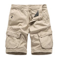 Summer Men Overalls Cotton Workout Shorts Multi Pocket Solid Color Trouser Casual Custom Men Cargo Shorts