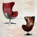 Modern Swivel Velvet Leather PU Swing Chair for Indoor Balcony Leisure for Living Room Dining Hotel Bedroom Bar Home Furniture