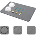 Stone Drying Mat for Kitchen Counter Resistant Quick Drying Fast Absorbent Non-Slip Diatomite Mat for Dish Rack