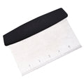 Pro Dough Stainless Steel Pastry Cutter Metal Pizza Cutter Scraper Chopper Oven and Bake Safe Baking Tools Dishwasher Safe