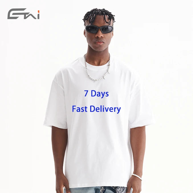 High Quality 100% Cotton Oversized T-shirt Plain Blank Gym Tshirt Men Heavyweight Custom t Shirt