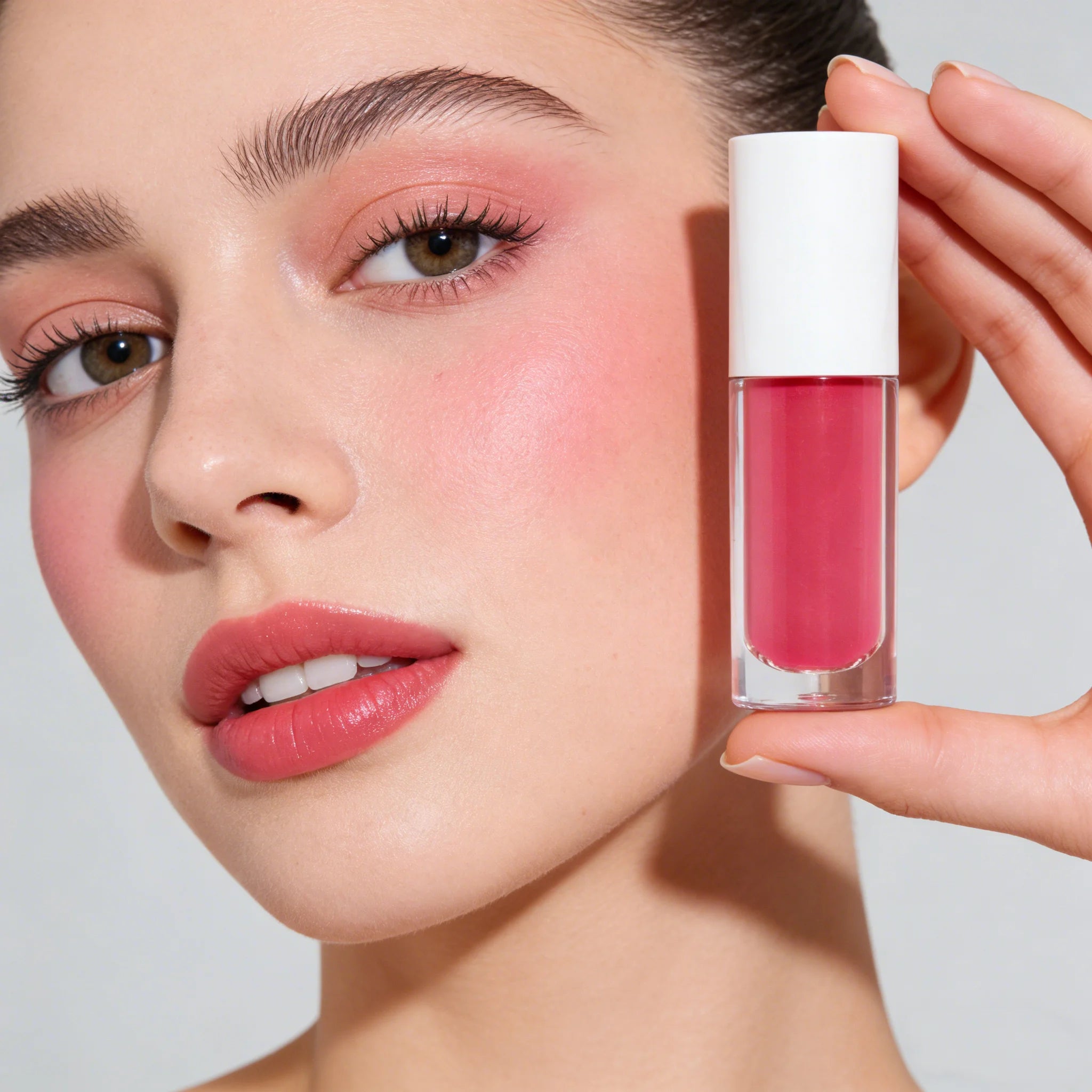 Faicia Light Dark Skin Tone Pink Rose Liquid Blush 5g Waterproof Cheese Tint Custom Highly Pigmented Mineral Face Rouge Cute