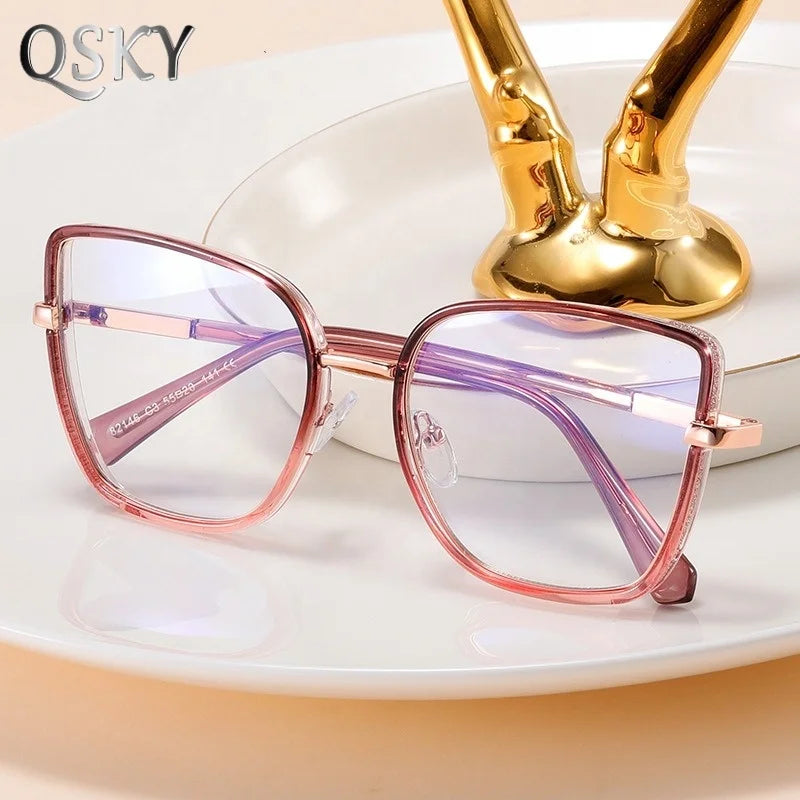 New Factory Blue Light Blocking Optical Glasses Retro Irregularity Eyeglasses Wholesale Anti Blue Light Glasses Guangzhou