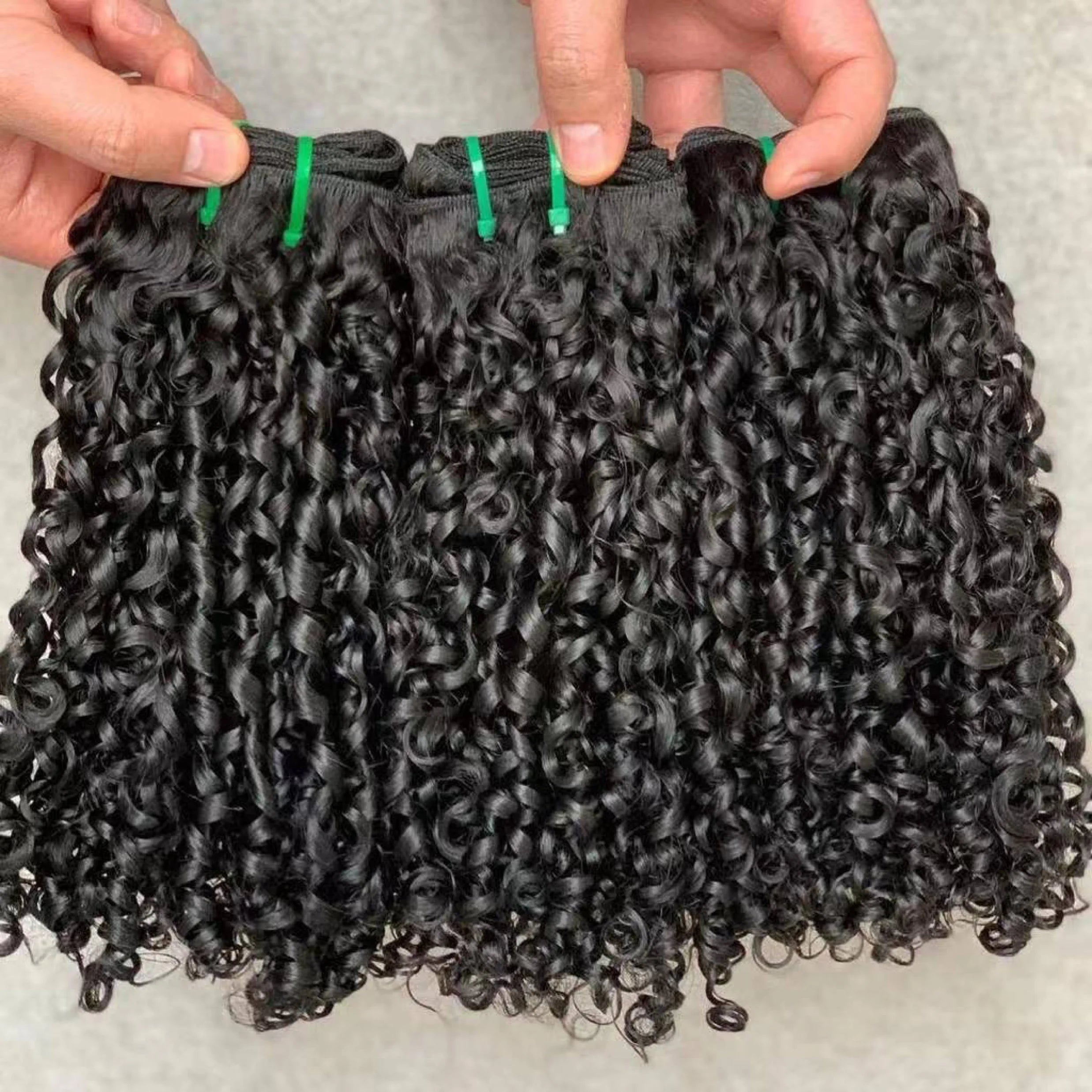 Pixie Curly Raw Human Hair Raw Burmese Curly Vietnam Hair Cuticle Aligned Indian Curly Bouncy Curly Drop Shipping Raw Human Hair