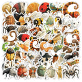 50Pcs Cartoon Storybook Insects Graffiti Stickers for Kids Book Bottle Decor Home Cute Animal Gift Sticker
