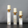 Factory Direct Nordic Style Candle Holder Geometric Retro Marble Candle Holder for Various Decoration Best Selling Candle Holder