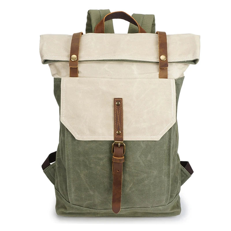 Popular Multicolor Outdoor Wholesale Canvas Backpack Business Bag Computer Backpack for Men Roll-up Back Bags