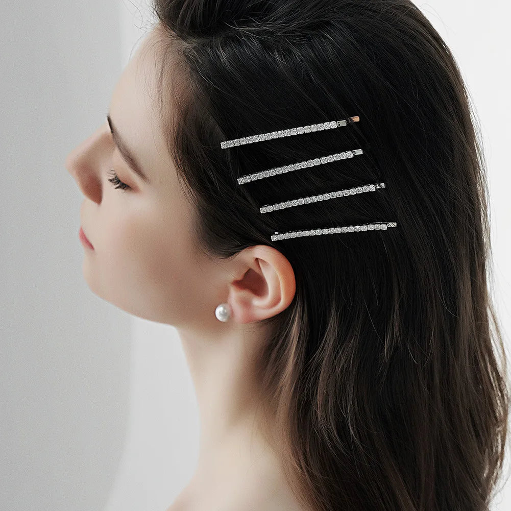 Zircon Hair Clips Women Bling Hair Clip Accessories for Women Birthday Gifts for Girl Crystal Hairgrips Rhinestone Hairpin