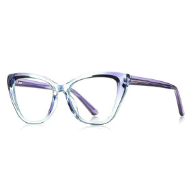 Progressive Color Cat Eye Frame Glasses Women's Anti Blue Eyeglasses Frames Designer TR90 Optical Frame for Glasses 2025
