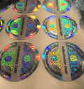 2D/3D Holographic Sticker Custom Tamper Seal Holographic Sticker Printing