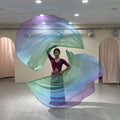 Colorful Chiffon Hand Scarf Belly Dance Costume Dance Props Flags Scarves Multicolored Praise Flag Dance Fan