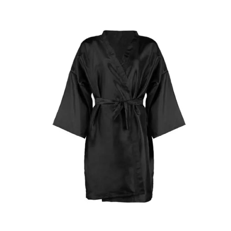 Professional Wholesale Customized Waterproof Polyester Cape Kimono Robe for Hairdressers Barbers Salon Hair Cutting Apron Unisex