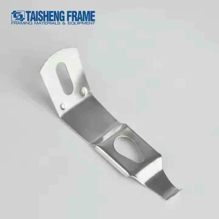 TS-K147 Photo Frame Clips Picture Hanger Fastener Artwork Back Plate Fixing Hardware Metal Spring Turn Clips-15*52mm Big Size