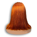 Orange 350 Bob Wig 100% Brazilian Remy Human Hair Small Cap Straight Style 13x4 for Lace Frontal Wig with HD Lace Short Length