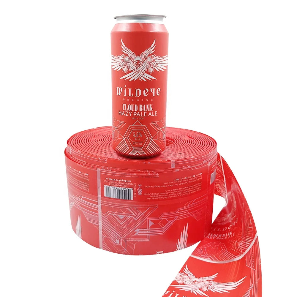 Printed Customized PVC Heat Shrink Beer Beverage Sleeves Labelsshrinking Plastic Sleeve for PET Bottles Shrink Band