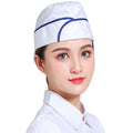 Wholesale Canteen Waiter Waitress Work Hat Japanese Food Restaurant Cotton Polyester Custom logo Plain Chef Hat for Men Women