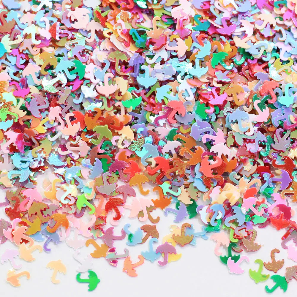 Umbrella Glitter Sequins DIY Craft Stuff 5mm Sweet Umbrella UV Resin Decor Jewelry Filling Paillettes