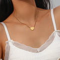 Love Letter Angle Number Necklace None Tarnished Jewelry Gold Plated 1111 Heart Necklace Stainless Steel Necklace Women