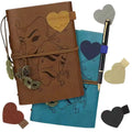 School Pen and Pencil Loop Self Adhesive Elastic Design Wood Heart Pu Leather Simple Pen Holder for Notebook