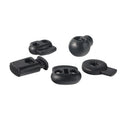 Factory Manufactured 2 Holes Black Metal Spring Cord Lock Stopper Pig Nostril ABS Plastic Nickel-Free Fashionable