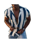 Hot Sale Men's Floral Pattern Short Sleeve Dress Shirts Factory Direct Slim Fit Button Down XL Size Casual Business Style