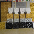 Kasaro Modern Waterproof 3D PVC Wall Panel Factory Lightweight Wall Panels for Bathroom Exterior Outdoor for Hotels