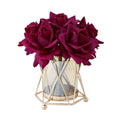Moisturizing Feel Real Touch Single Stem Artificial Flowers Rose for Wedding Bridal Bouquet