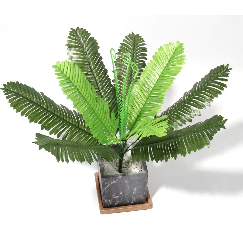 Artificial PlantsPlastic Palm Tree False Greenery Shrubs Bushes Grassfor Home Kitchen Party Decorations