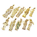 2023 New Arrival Delicate Zircon Pendant Diy Accessories Creative Sickle Skull Pendant Statement Virgin Mary Pendant