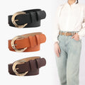 Retro Minimalist Women's Belt Fashionable Versatile Wide Belt Factory Direct Sales Customized Belt