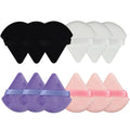 Custom Logo Powder Puff Bb Cream Air Cushion Powder Puff Triangle Round square Heart With Strap