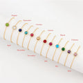 Wholesale Crystal Adjustable Bracelet Birth Month Bracelet Lucky Charm Birthstone Bracelet for Women
