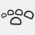 2023 Nolvo World Dark Black 5 Size 13mm 15mm 20mm 25mm 30mm Metal Matte Black D-Ring Loop Buckle Customizable Engraved Logo Bag