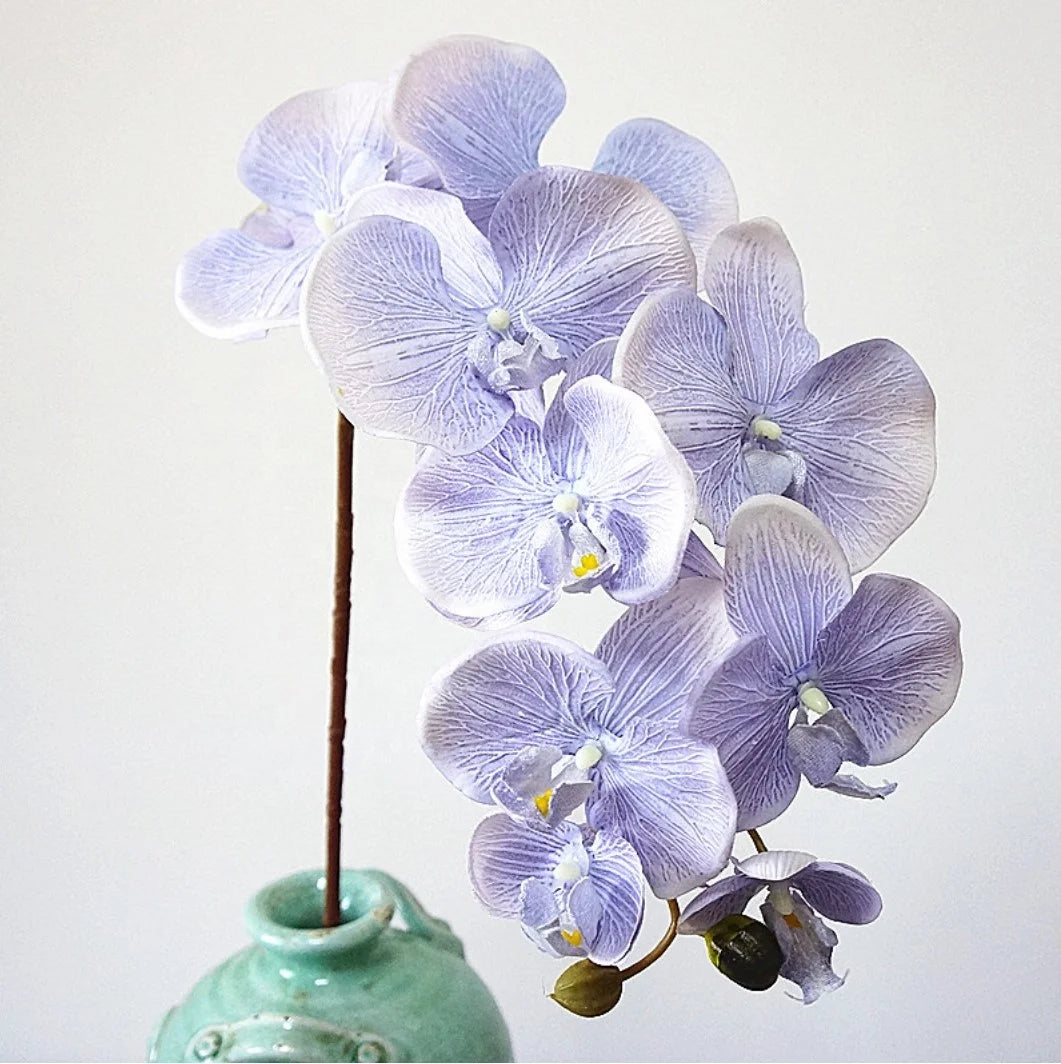 Wholesale High Quality 10 Heads Large Artificial Butterfly Orchid Flower 95cm Silk Wedding Event Home Decoration