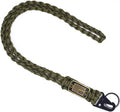 Heavy Duty Braided Paracord Lanyard Keychain with USA Flag