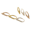 925 CZ DIY Women French Sterling Silver Hoops Earring Findings Zirconia Leverback for Jewelry Making