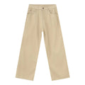 2025 Wholesale Plain Washed Jeans Straight Cotton Denim Jean Khaki Jeans