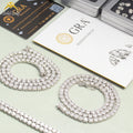 Goldleaf Fine Jewelry Hot Sale Classic 3mm-5mm D Color VVS Moissanite Bracelet 925 Sterling Silver Gift Moissanite Tennis Chain