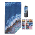 Free Design Custom Size Printed Logo Microfiber Towel Super Absorbent Quick-Dry Soft Lightweight Sand Free Beach Towel