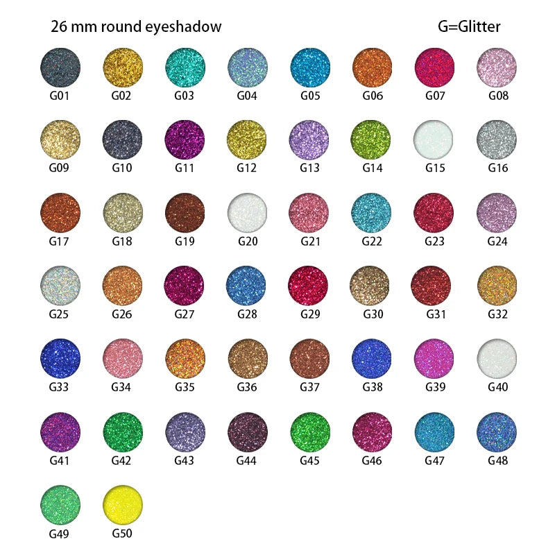 Custom Eyeshadow Palette Packaging Private Label Matte Eyeshadow Palette Shadow Single Eyeshadow 26mm