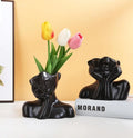 Creative Home Decoration Modern Desktop Ornaments Handicrafts Simple Entrance Decorations Portrait Art Ceramic Face Vases