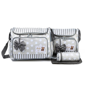 Custom 4 Pcs Baby Diaper Caddy Organizer Crossbody Diaper Bag Large Capacity Waterproof High Quality Mommy Shoulder Tote Bag