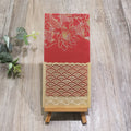 Chinese Style Koi Lotus Flower New Year Red Packet Custom Logo Website Water Wave Pattern Lucky Red Pocket